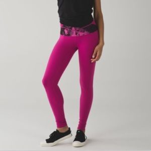 LULULEMON wunder under high rise pink